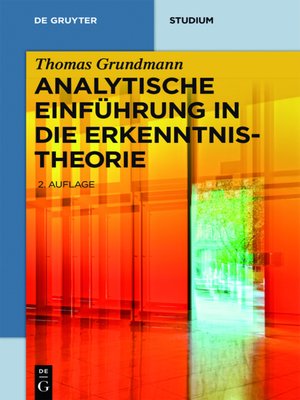 cover image of Analytische Einführung in die Erkenntnistheorie